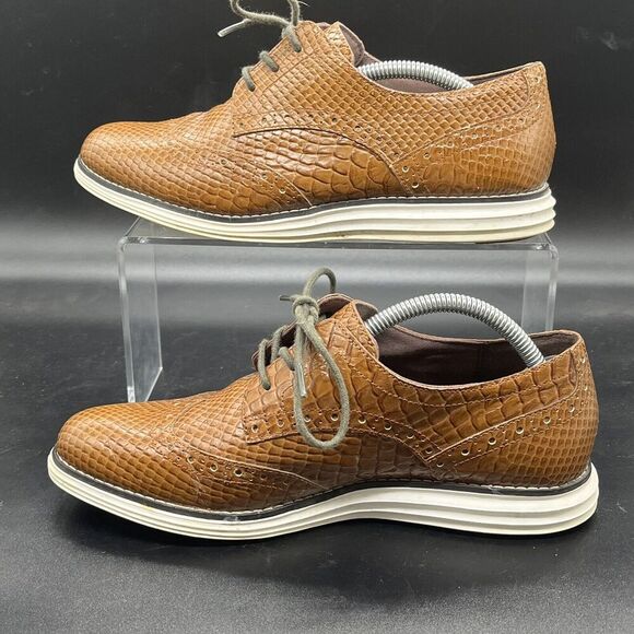 Cole Haan OriginalGrand Python Embossed Genuine Leather Loafer Womens 7 B W04145 - Picture 2 of 8